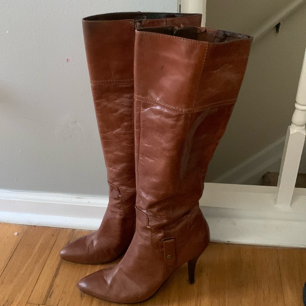 Nine West Tall Boots - Cognac